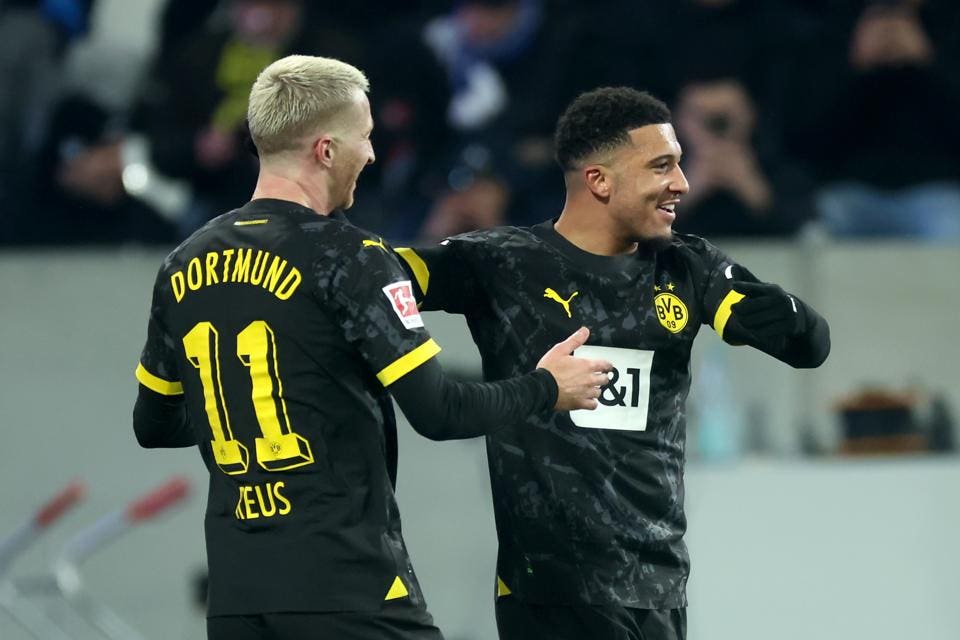 Jadon Sancho erzielte im ersten Rückspiel von Borussia Dortmund einen perfekten Assist